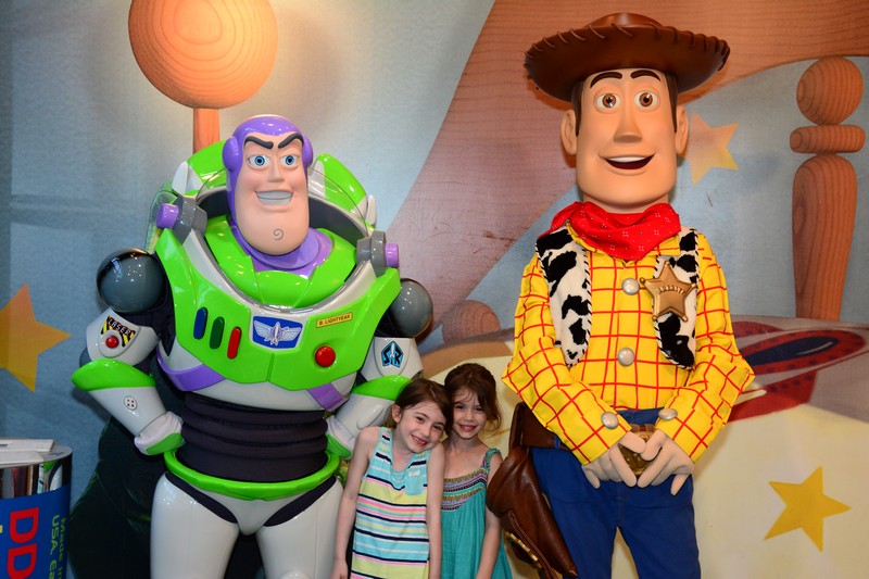 Woody and Buzz with Children